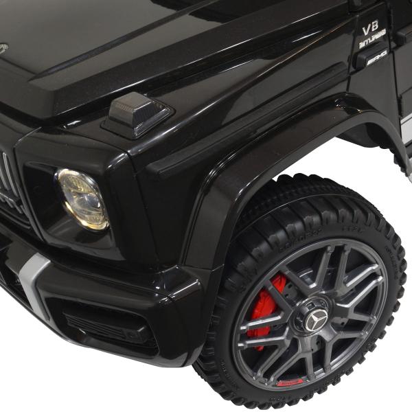 Imagem de Mini Carro Elétrico Infantil Criança 12V Mercedes G63 Amg Controle Remoto Preto Brinqway BW-124