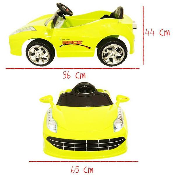 Imagem de Mini Carro Elétrico Infantil Criança 6V com Controle Remoto Importway Brinqway BW-097 Bivolt