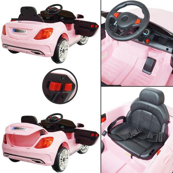 Imagem de Mini Carro Elétrico Infantil Criança 6V com Controle Remoto Importway Mercedes Rosa BW-007-RS