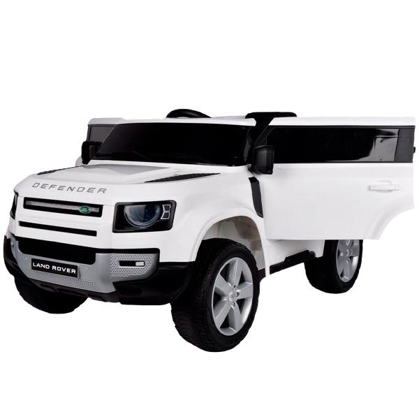 Mini Carro Elétrico Infantil Land Rover Defender Bateria 12V Branco Motorizado Importway Bw-271br Imagem de Mini Carro Elétrico Infantil Land Rover Defender Bateria 12V Branco Motorizado Importway Bw-271br