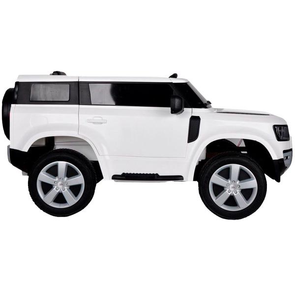 Imagem de Mini Carro Elétrico Infantil Land Rover Defender Bateria 12V Branco Motorizado Importway Bw-271br