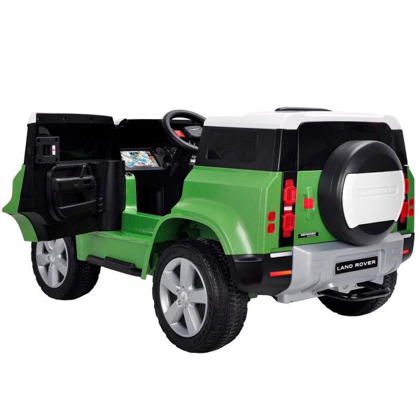 Imagem de Mini Carro Elétrico Infantil Land Rover Defender Bateria 12V Verde Motorizado Importway Bw-271vd