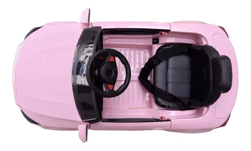 Imagem de Mini Carro Elétrico Mercedes Classe A Rosa C180 com Controle Remoto Bivolt