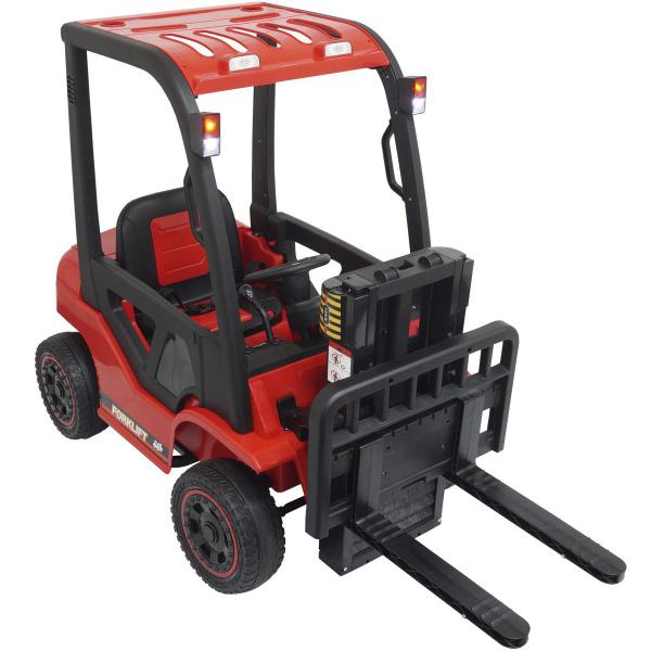 Imagem de Mini Carro Empilhadeira Infantil Elétrica 12V Controle Remoto Criança Vermelho Brinqway BW-185 VM