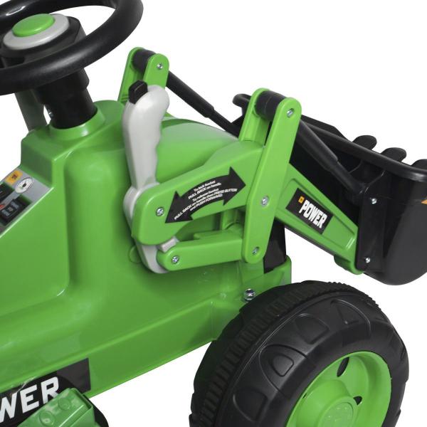 Imagem de Mini Carro Trator Escavadeira Elétrico 6V Infantil Criança Bateria Brinqway BW-081 Bivolt