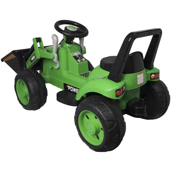 Imagem de Mini Carro Trator Escavadeira Elétrico 6V Infantil Criança Bateria Brinqway BW-081 Bivolt