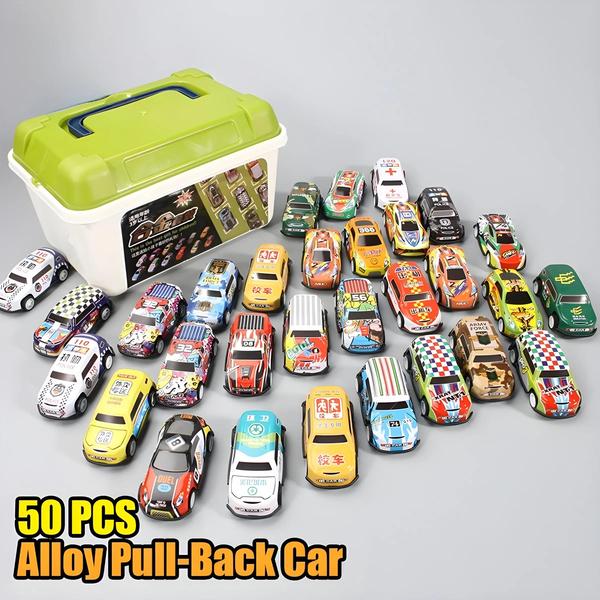 Imagem de Mini Carros de Inércia para Meninos - Conjunto com 20 a 50 Peças