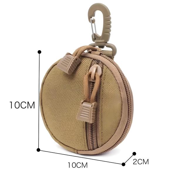 Imagem de Mini Carteira Casual Masculina Ao Ar Livre 1000D Nylon Moeda Bolsa Porta Chaves Bolsa De Cintura Com