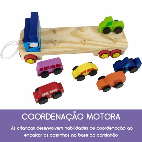 Imagem de Mini Cegonha Brinquedo Infantil Educativo e Pedagógico