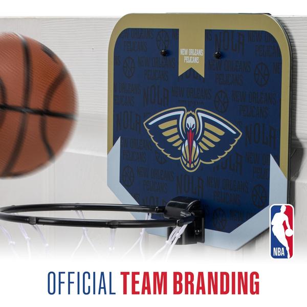 Imagem de Mini cesta de basquete Franklin Sports NBA New Orleans Pelican