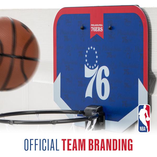 Imagem de Mini cesta de basquete Franklin Sports NBA Philadelphia 76ers