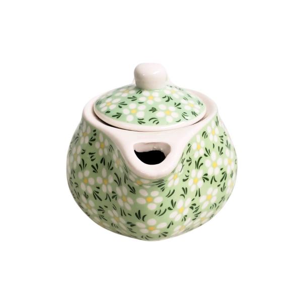 Imagem de Mini Chaleira Bule de Chá Porcelana com Infusor Inox 250ml