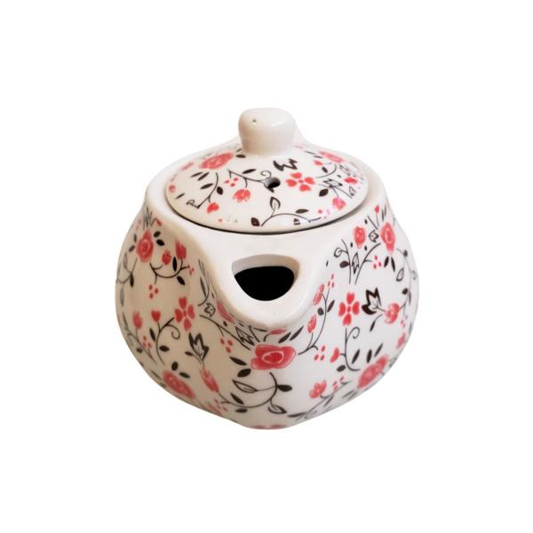 Imagem de Mini Chaleira Bule de Chá Porcelana com Infusor Inox 250ml