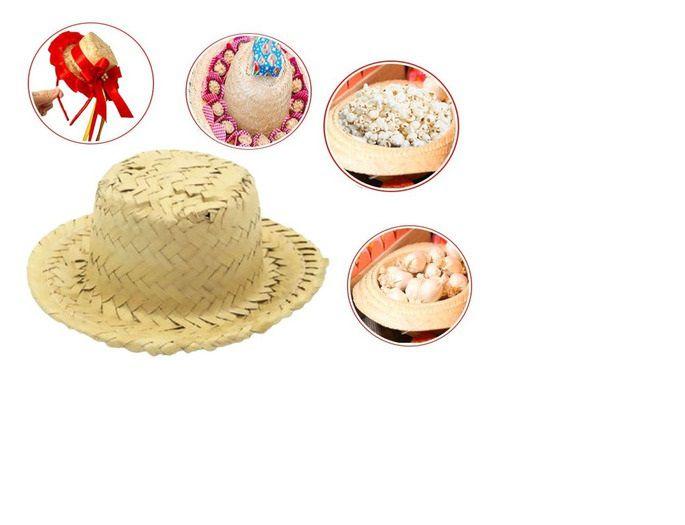 Imagem de Mini Chapéu de Palha Boneca Caipira-50 unidades