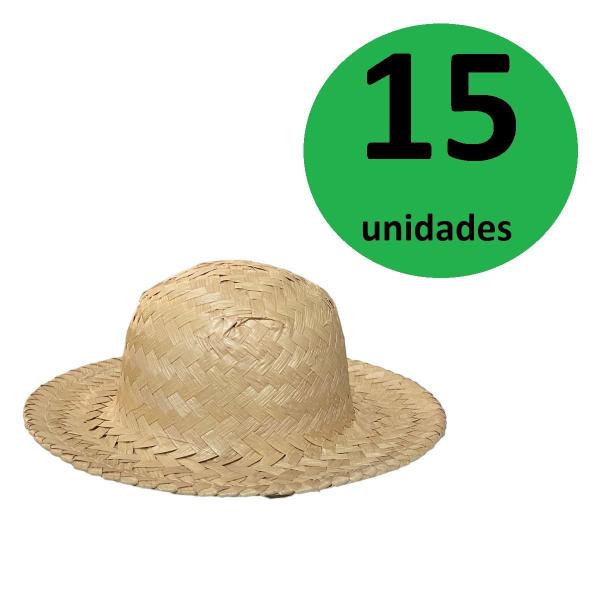 Imagem de Mini Chapeu De Palha Festa Caipira Junina 18Cm - 15 Un