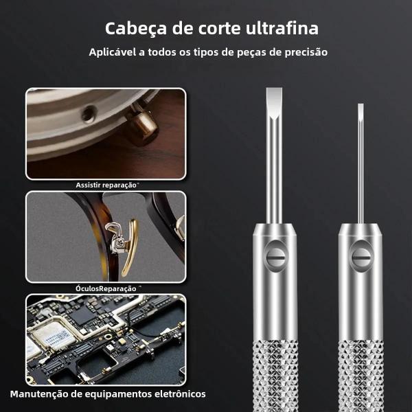 Imagem de Mini Chave De Fenda De Precisão 0,8-1,6 Mm Ferramenta Manual Com Fenda Para Reparo De Relógios E