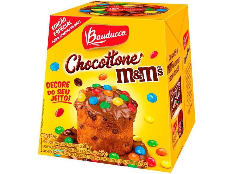 Imagem de Mini Chocotone Bauducco M&Ms - 80g