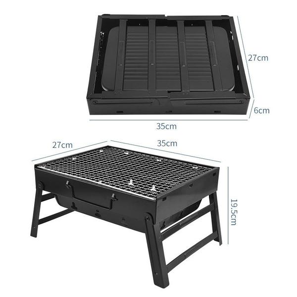 Mini Churrasqueira Portátil Carvão Desmontável Churrasco Grelha Viagem Apartamento Compacta Inox - NIBUS Imagem de Mini Churrasqueira Portátil Carvão Desmontável Churrasco Grelha Viagem Apartamento Compacta Inox