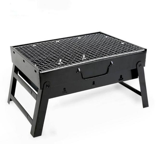 Mini Churrasqueira Portátil Carvão Desmontável Churrasco Grelha Viagem Apartamento Compacta Inox - NIBUS Imagem de Mini Churrasqueira Portátil Carvão Desmontável Churrasco Grelha Viagem Apartamento Compacta Inox