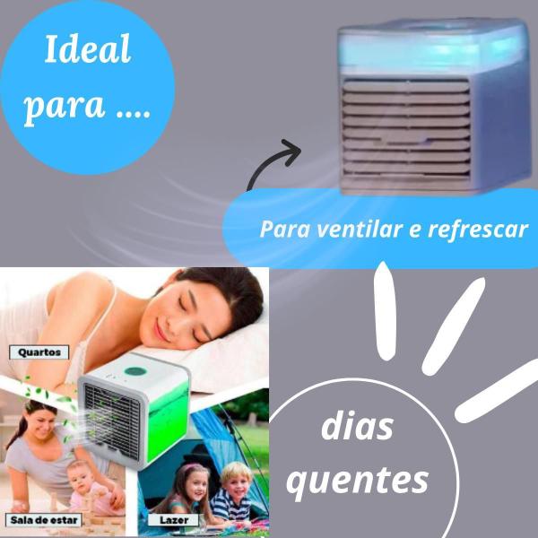 Imagem de Mini Climatizador Branco 3In1 - Entrega Rápida