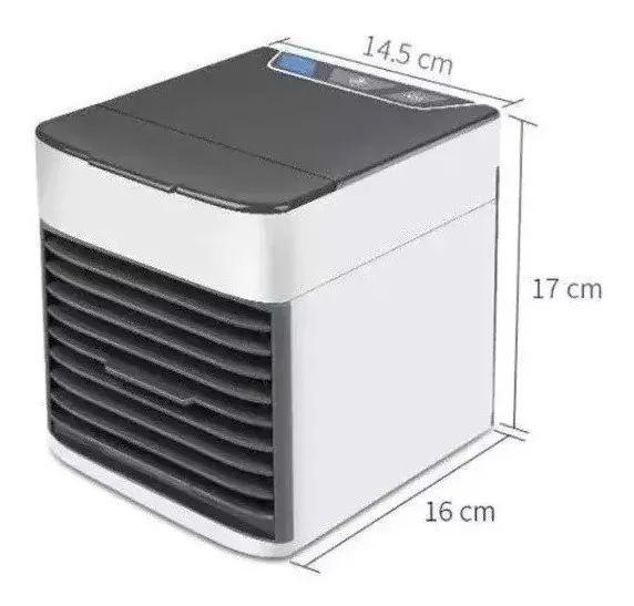 Imagem de Mini Climatizador Umidificador Ar Condicionado Cooler  Luz Led