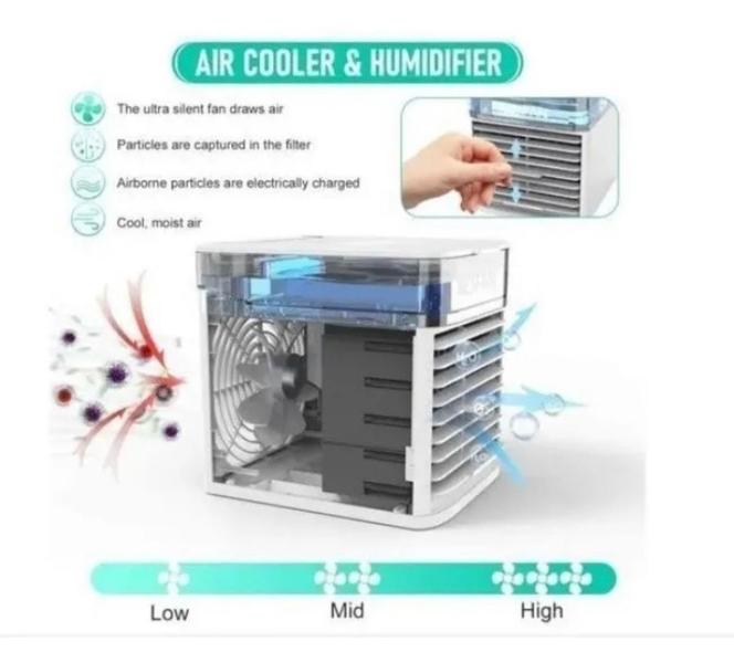 Imagem de Mini Climatizador Umidificador De Ar Condicionado Portátil 