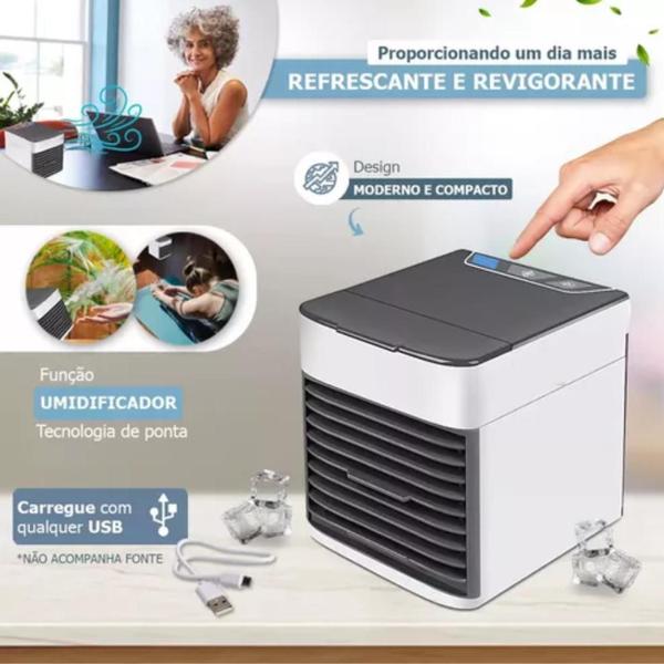 Imagem de Mini Climatizador Umidificador Mesa Ar Condicionado Q3