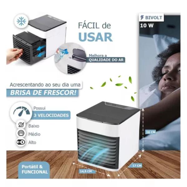 Imagem de Mini Climatizador Umidificador Mesa Ar Condicionado Q3