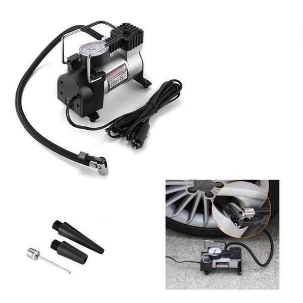 Imagem de Mini Compressor Automotivo 12v 150PSI Super Potente Em Alumínio Para Carros Motos Caminhonetes e Outros