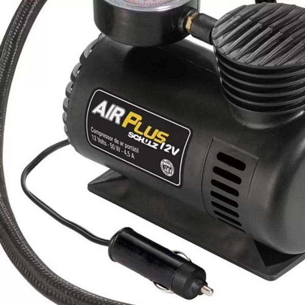 Imagem de Mini compressor de ar 12v air plus 50w air plus 50w - SCHULZ