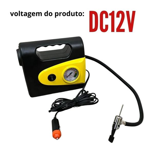 Imagem de Mini Compressor de Ar Automotivo 12v 260psi 18l/min Importway