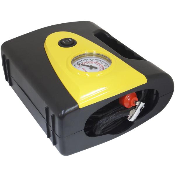 Imagem de Mini Compressor de Ar Automotivo Portátil 12V 260 Psi 3 Adaptadores Lanterna Importway IWMCA-26018