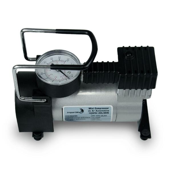 Imagem de Mini Compressor De Ar Automotivo Portátil P/ Encher Pneu 100psi 20l/min 12v