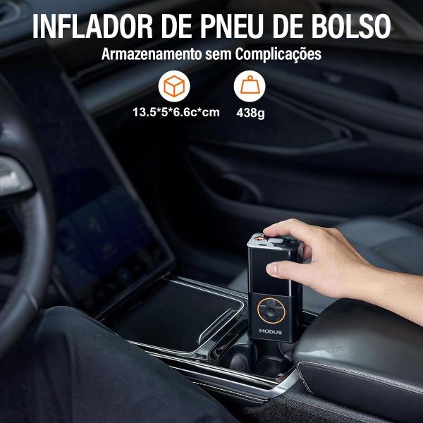 Imagem de Mini Compressor de Ar Portátil Bomba de Ar Recarregável Digital USB Calibrador de Encher Pneu De Bicicleta Bike Carro Moto