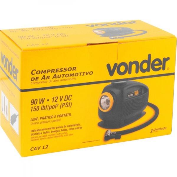 Imagem de Mini compressor portátil analógico 12 volts - Vonder