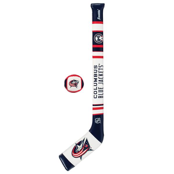 Imagem de Mini conjunto de bastões de hóquei macios Franklin Sports Columbus Blue Jackets NHL