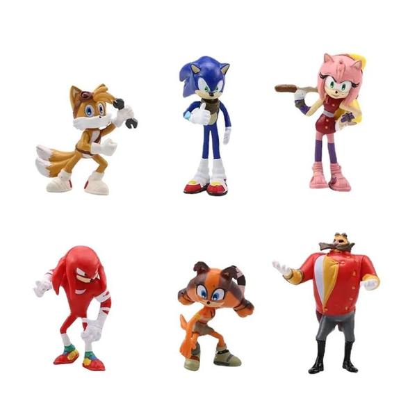 Imagem de Mini Conjunto de Brinquedos Sonic - 12 Figuras de Personagens fofas