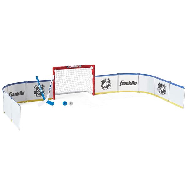 Imagem de Mini conjunto de pistas de hóquei Franklin Sports Half Rink NHL White