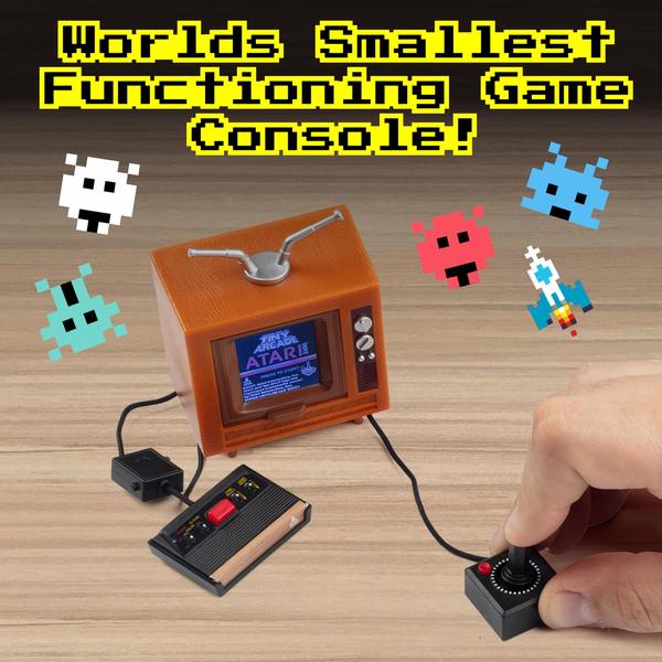 Imagem de Mini console de jogos retrô Tiny Arcade Atari 2600 com 10 jogos