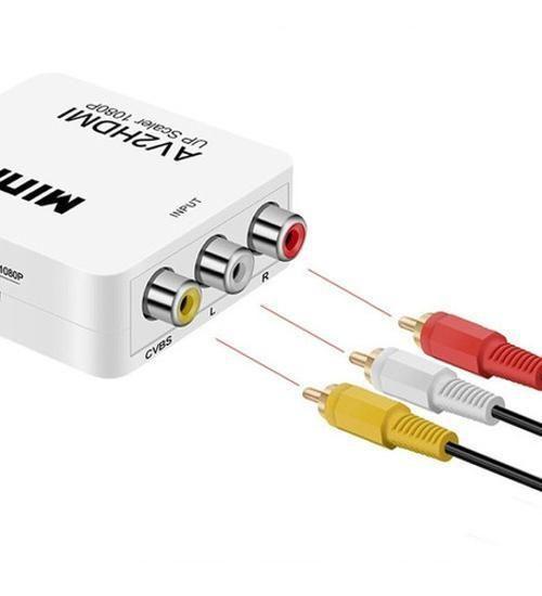 Imagem de Mini Conversor Av Rca Para Hdmi Com Áudio 1080P Full Hd