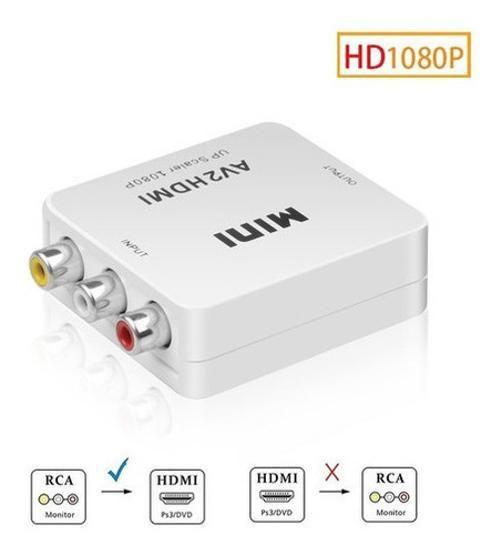 Imagem de Mini Conversor Av Rca Para Hdmi Com Áudio 1080P Full Hd