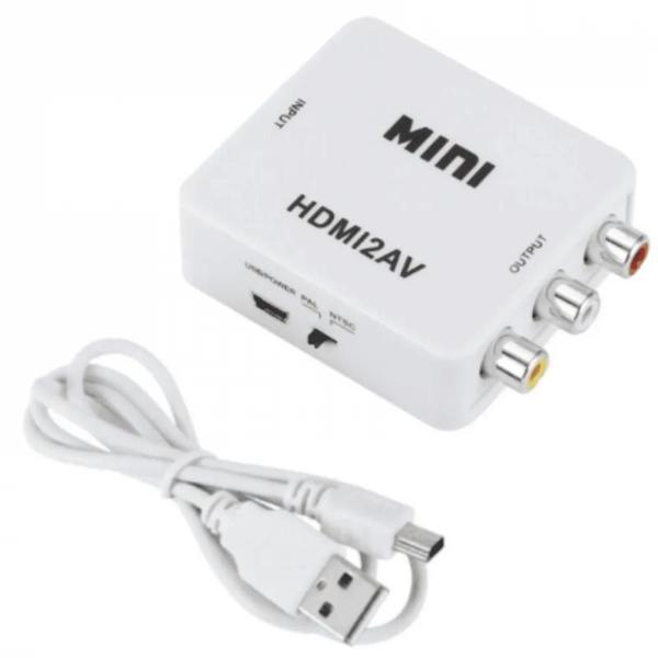 Imagem de Mini conversor de vídeo hdmi para av rca - storm