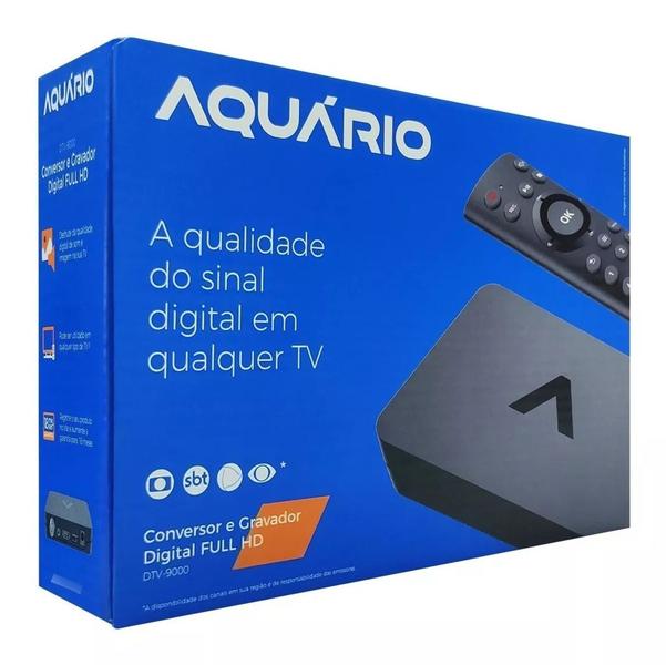 Imagem de Mini Conversor Digital Aquario De Tv Full Hd Dtv-9000