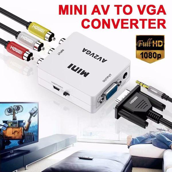 Imagem de Mini Conversor Full Hd - Converte Entrada Hdmi Para Av