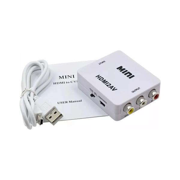 Imagem de Mini Conversor Full Hd - Converte Entrada Hdmi Para Av