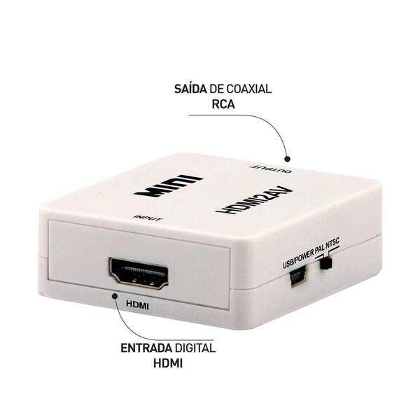 Imagem de Mini Conversor Hdmi Para Vídeo Composto (Rca)