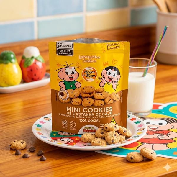 Mini Cookies de Castanha de Caju com Chocolate 30g Turma da Monica