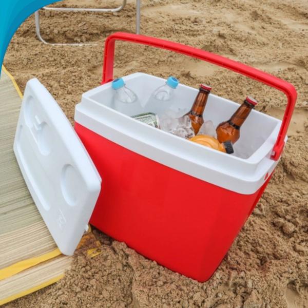 Imagem de Mini Cooler Leve Para Praia E Churrasco Com Alça Pronta Entrega