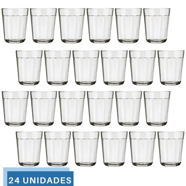 Imagem de Mini Copos Americano de Vidro Dose Cachaça Shot Tequila 24Un