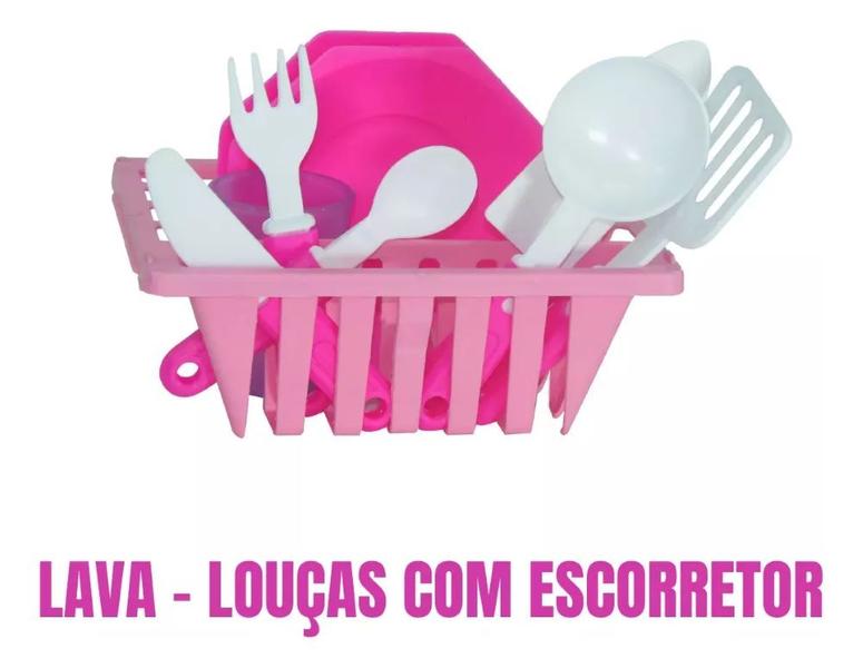 Imagem de Mini Cozinha Master Completa Sai Agua Verdade Brinquedo Infantil Criança